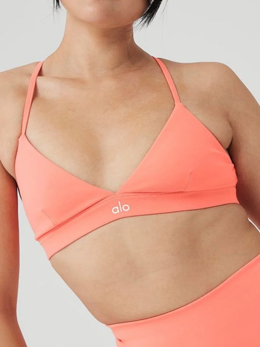 Alo Yoga Splendor Bra in Candy Orange
